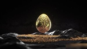 Videohive Golden Egg Reveal Logo Stings template preview