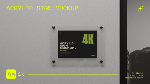 Videohive Acrylic Sign Mockup Product Promo template preview