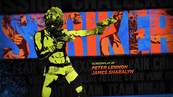 Cyberpunk Movie Titles Video Displays template preview
