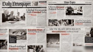 Videohive Newspaper Video Template Openers template preview