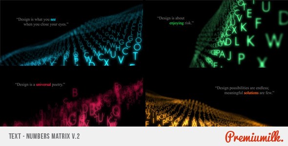 Text Matrix Video Displays template preview