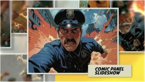 Videohive Comic Panel Slideshow Video Displays template preview