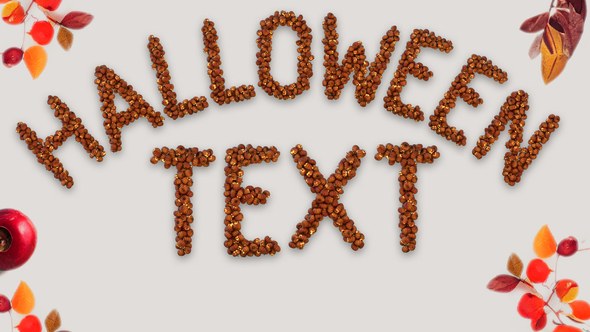 Videohive Halloween Particle Pumpkin Typeface Titles template preview