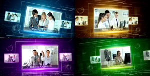 Videohive Hi-Tech Corporate Slideshow Video Displays template preview