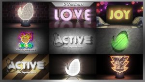 Videohive Lights Intro Pack Logo Stings template preview