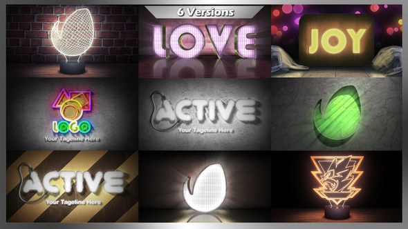 Videohive Lights Intro Pack Logo Stings template preview