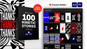 Videohive Kinetic Stories Pack Titles template preview