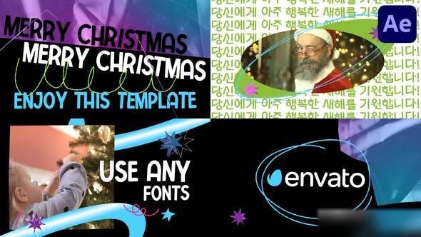 Videohive Stylish Christmas Slides for After Effects Openers template preview