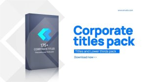 Videohive Corporate Titles and Lower thirds pack Titles template preview