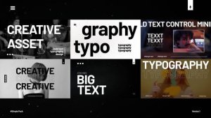 Videohive Typography | After Effects 59881466 Titles template preview