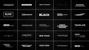 Videohive 26 Minimal Titles | After Effects Titles template preview