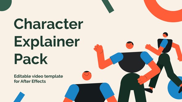 Videohive Explainer 2D Character Animation Pack Product Promo template preview