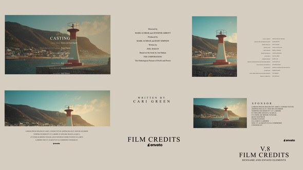 Videohive Film Credits V.8 Titles template preview