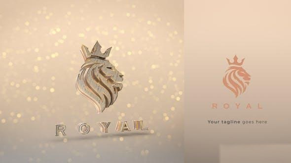 Videohive Luxury 3D Gold Logo Intro Logo Stings template preview