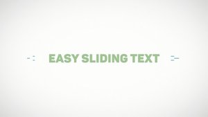 Videohive Easy Sliding Text 20526604 Titles template preview