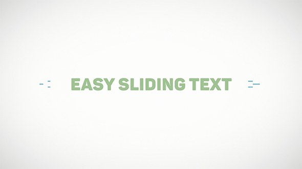 Videohive Easy Sliding Text 20526604 Titles template preview