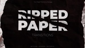 Videohive Ripped Paper Transitions Elements template preview