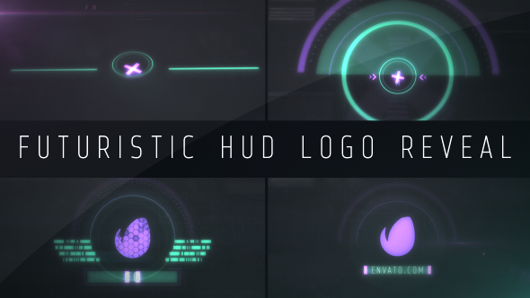 Videohive Futuristic Hud Intro Logo Stings template preview
