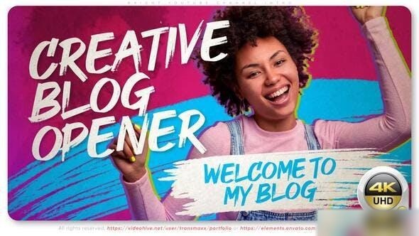 Videohive Bright Youtube Channel Intro Openers template preview