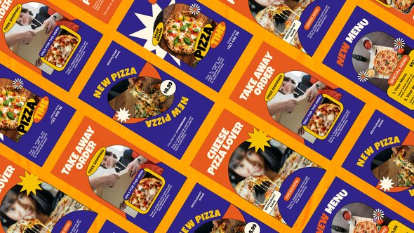 Videohive Dough Fruit Pizza Shop Reel Product Promo template preview