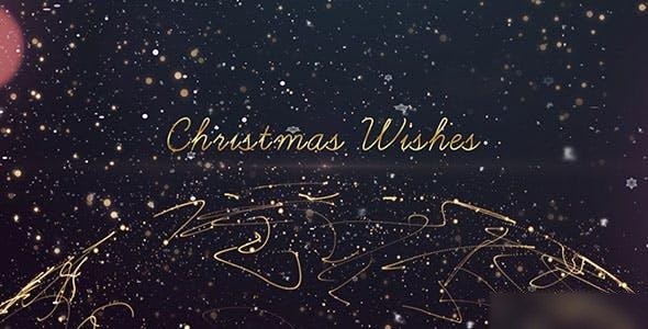 Videohive Christmas Wishes 18921414 Openers template preview