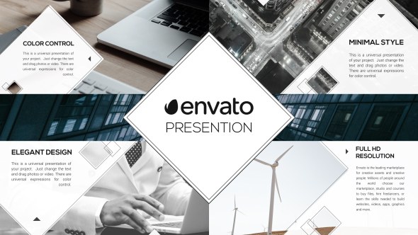 Videohive Geometric Presentation Video Displays template preview