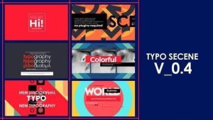 Videohive Titles Typography 4 Openers template preview
