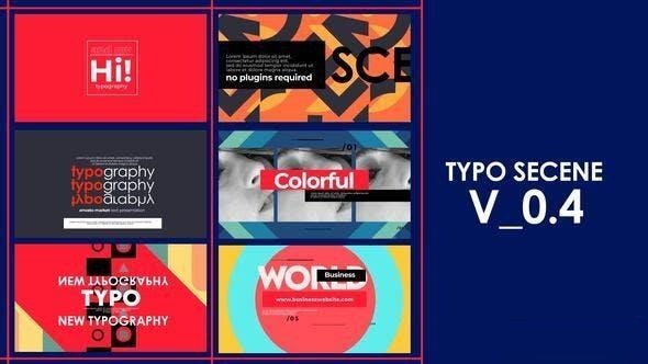 Videohive Titles Typography 4 Openers template preview