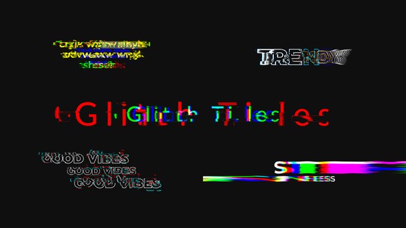Videohive Glitch Titles 30823508 Titles template preview