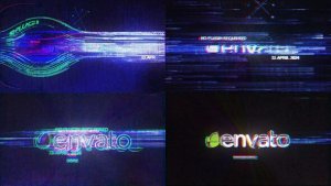 Videohive Modern Glitch Logo 51743106 Logo Stings template preview