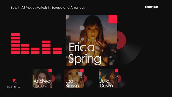Videohive Music Album Introduction Openers template preview
