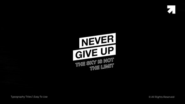 Videohive Typography Titles | After Effects 49291648 Titles template preview