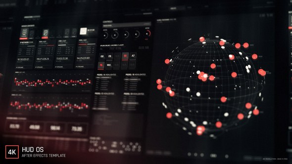 Videohive HUD OS Video Displays template preview