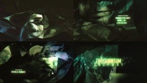 Videohive Abstract Technology Black Crumpled Paper Film Credit Openers template preview
