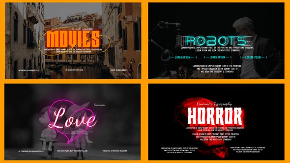 Videohive Cinematic Titles 57768529 Titles template preview