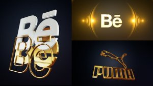 Videohive Premium 3D Gold Intro Logo Stings template preview