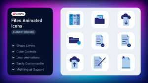 Videohive Files Animated Icons Elements template preview