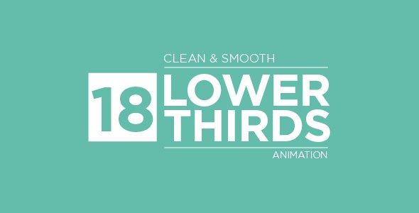 Lower Thirds Video Displays template preview