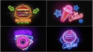 Videohive Neon Signs V7 Titles template preview