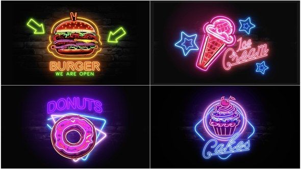 Videohive Neon Signs V7 Titles template preview