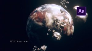 Videohive Rocky Planet Titles template preview