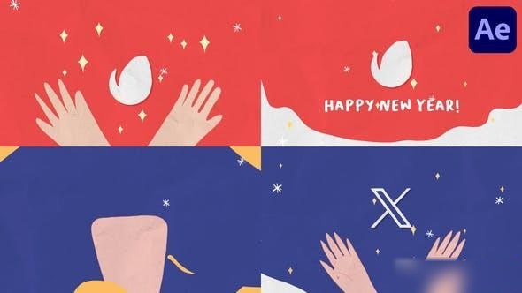Videohive Cartoon Christmas Logo | After Effects Openers template preview