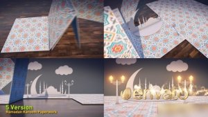 Videohive Ramadan Kareem Paperwork Ramadan template preview