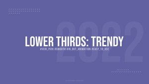 Videohive Lower Thirds: Trendy Elements template preview