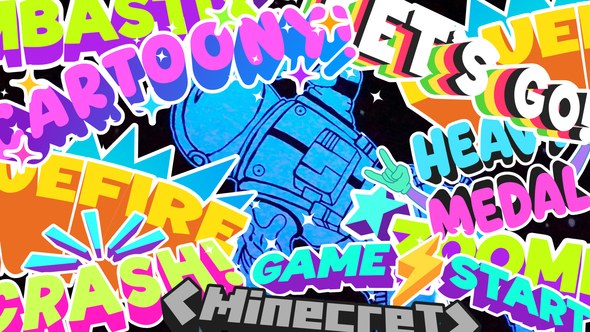 Videohive Cartoony Text Titles template preview