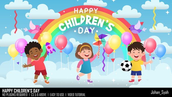 Videohive Happy Childrens Day_Intro Openers template preview