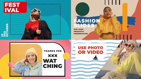 Fashion Slideshow || Premiere Pro MOGRT Premiere Pro template preview