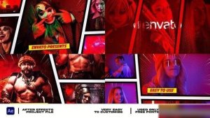 Videohive Comics Style Multiscreen Intro Openers template preview