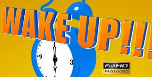 Cartoon Alarm Clock Video Displays template preview