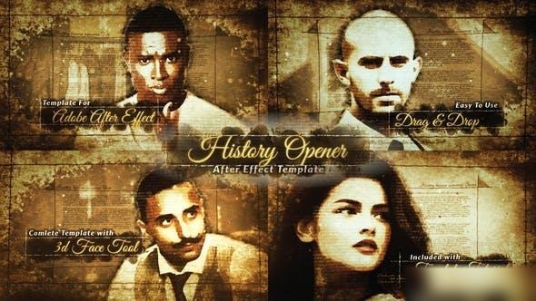 Videohive 3D Photo History Opener Openers template preview